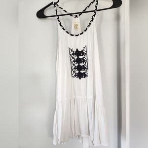 Black and white tank top